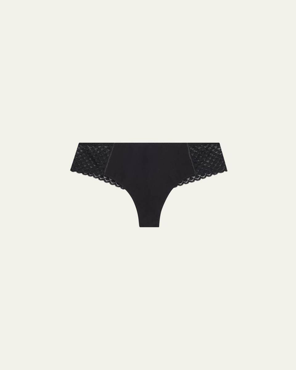 Subtile Low-Cut Microfiber & Lace Boyshorts